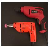 LLBR - Corded Drill Lot - Tool Shop 3/8 in VSR Drill & 3/8 in Drill