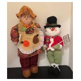 LLBR - Festive Scarecrow & Snowman Decor
