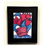 GE - Framed Floral Art Print