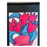 GE - Framed Floral Art Print