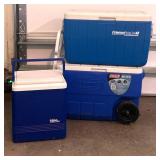 G - Cooler Lot - Coleman PolyLite 48, Coleman 50 Qt Wheeled & Igloo Legend 24