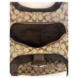 LLBR - Hobo Bag - Coach Soho Signature Khaki & Brown Leather