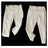 LLBR - White Pants - Counterparts & Christopher & Banks Size 8 (Lot of 2)