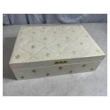 Vintage Jewelry Box Filled with Assorted Jewelry