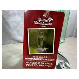 New Rustic Farmhouse Glass Hummingbird Feeder