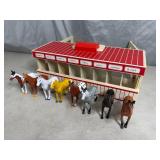 Melissa & Doug Horse Stable with 8 Horses