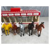 Melissa & Doug Horse Stable with 8 Horses