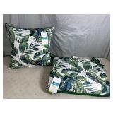 New Patio Chair Seat Pad and Throw Pillow