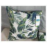 New Patio Chair Seat Pad and Throw Pillow