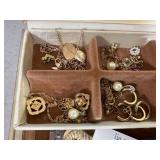 Jewelry Box with Estate Jewelry