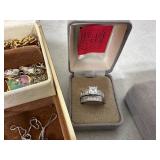 Jewelry Box with Estate Jewelry