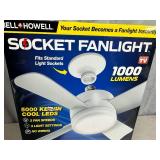 New Socket Fanlight with Remote Control and LED Light