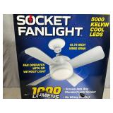 New Socket Fanlight with Remote Control and LED Light