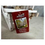 New Rustic Farmhouse Bench Swing Platform Bird Feeder