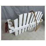 New Rustic Farmhouse Bench Swing Platform Bird Feeder