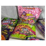 Assorted Candy, Dubble Bubble, Crybaby, Wax Fangs, Nik L Nips, and more.