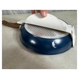New 9.5 inch Ceramic Coated Aluminum Induction Safe Frying Pan