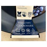 New 11 inch Ceramic Coated Aluminum Induction Safe Frying Pan