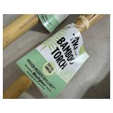 4 New USA Themed Bamboo Tiki Torches