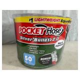 New 50 ft Pocket Hose Silver Bullet Expandable Hose