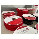 17 New Rolls of Craft / Decorative Wired Ribbon