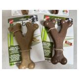 4 New Bam-Bones Flavored Dog Chew Toys