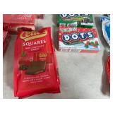 Assorted Candy, Chocolate Cherries, Junior Mints, Tootsie Rolls, Fruit Chews, Dots, and More