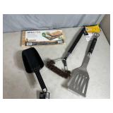 New Grilling Planks, Pellet Scoop, Palmyra Bristle Grill Brush and High End Spatula
