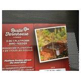 New Rustic Farmhouse 3-in-1 Platform Bird Feeder