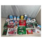 Assorted Candy, Andes Mints, Dubble Bubble, Cotton Candy, Candy Blox, and More.
