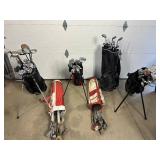 Large Lot of Approx 92 Golf Clubs Take What You Want Golf Clubs and Bags
