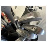 Large Lot of Approx 92 Golf Clubs Take What You Want Golf Clubs and Bags