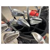 Large Lot of Approx 92 Golf Clubs Take What You Want Golf Clubs and Bags