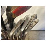 Large Lot of Approx 92 Golf Clubs Take What You Want Golf Clubs and Bags