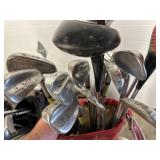 Large Lot of Approx 92 Golf Clubs Take What You Want Golf Clubs and Bags