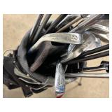 Large Lot of Approx 92 Golf Clubs Take What You Want Golf Clubs and Bags