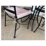 Patio Table and 4 Metal Chairs