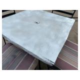 Patio Table and 4 Metal Chairs