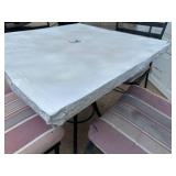 Patio Table and 4 Metal Chairs