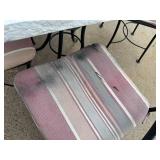 Patio Table and 4 Metal Chairs