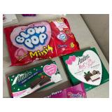 Assorted Candy - Blow Pops, Andes Mints, Chocolate Cherries, Gum Balls, Ring Pops and More