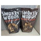 2 New Bags of Smokey Woods BBQ Grilling Wood Chunks