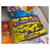 Assorted Candy, Charleston Chews,Caramel Apple Pops, Gum Balls, Blow Pops, Junior Mints, Charms Suckers, and More