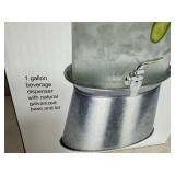 New 1 Gallon Beverage Dispenser with Stand and Lid