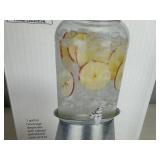 New 1 Gallon Beverage Dispenser with Stand and Lid