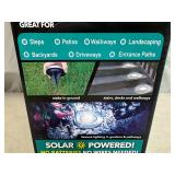 New 4 Pack of Solar Garden Disk Lights