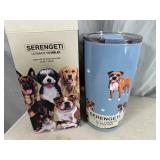 New Serengeti Vacuum Insulated Stainless Steel Water Bottle - Boxer Dog