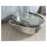 New Aluminum Caldero Pan with Glass Lid