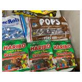 Assorted Candy, Tootsie Pops, Haribo Gummy Candy, Dots, Frooties, and More