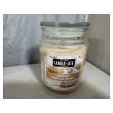 New Candle-Lite Creamy Vanilla Swirl Jar Candle